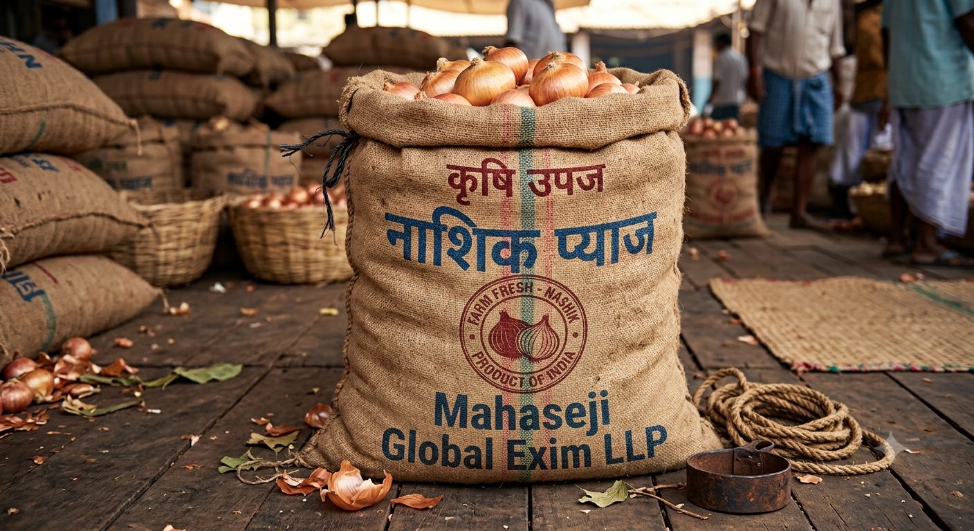 Export packaging โ mesh bags, cartons, and palletized loads